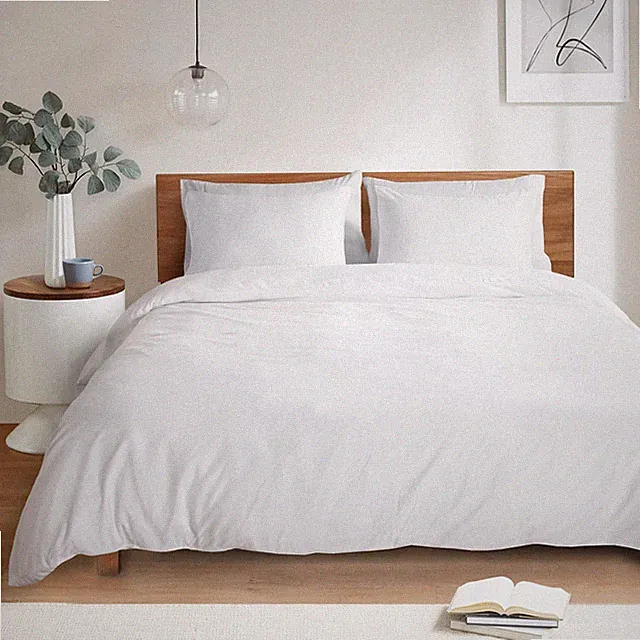 White Duvet Cover Queen Size – Queen Duvet Cover Set - Soft and Breathable Co...